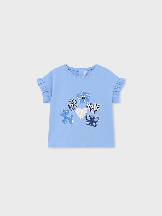 Mayoral Kids Blouse Short Sleeve Blue