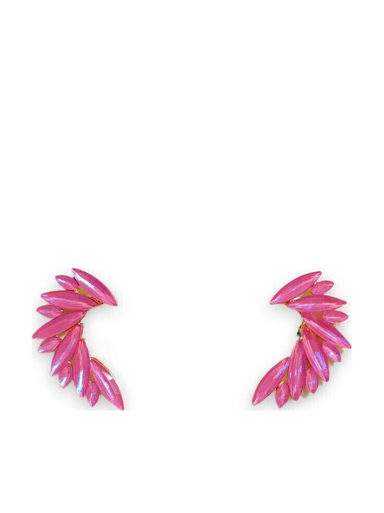 Li-LO Earrings Gold Plated with Stones