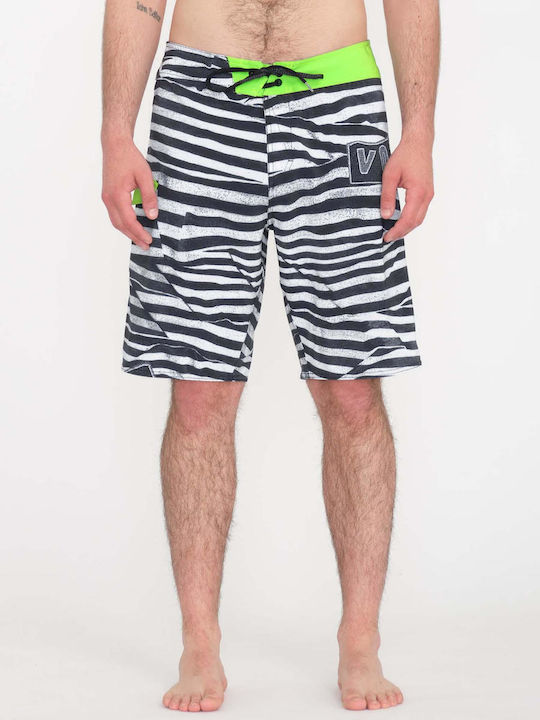 Lido Men's Swimwear Bermuda Black with Patterns
