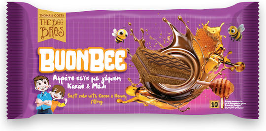 The Bee Bros Buonbee Fluffy Cake with Flavor Honey & Cocoa Sugar Free 25gr