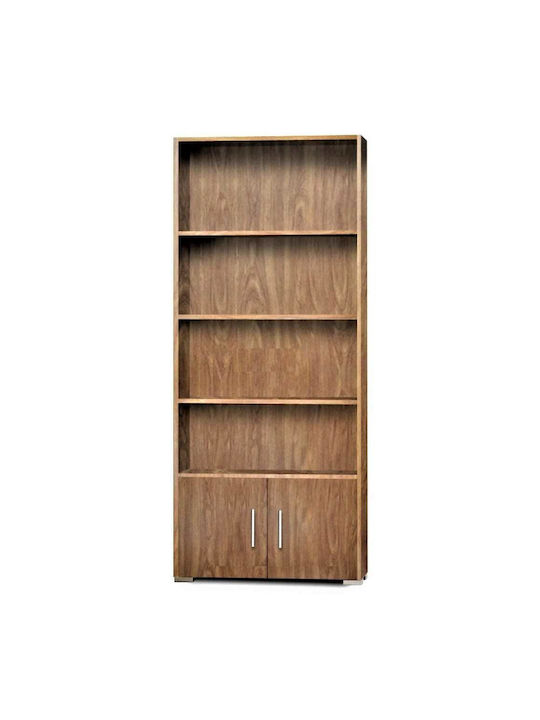 Βιβλιοθήκη Δαπέδου Ξύλινη Καρυδί 75x30x180cm