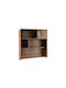 Kids Wooden Shelf Brown 100x30x100cm