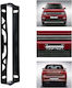 Car License Plate Frame Plastic Black 1pcs