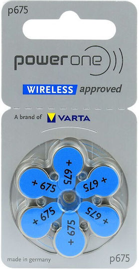 Varta Hearing Aid Batteries 675 1.45V 6pcs
