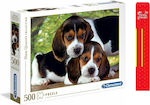 Toy Candle Puzzle Puppies 500pcs for 3+ Years Clementoni