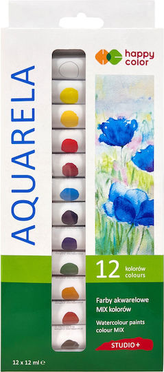 Happy Color Set Acuarele Multicolore 12ml 12buc
