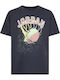 Kinder-T-Shirt Schwarz Hoop Style