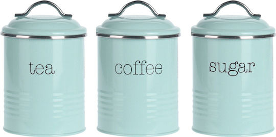 Excellent Houseware Vază Pentru Cafea / Zahăr / Ceai Cu Capac Metalic Maro 1000ml