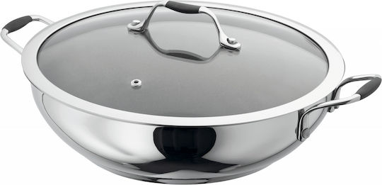 Horwood Wok With Lid made of Stainless Steel