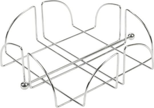 Excellent Houseware Държач за салфетки Метална Сребрист 19x19x6см