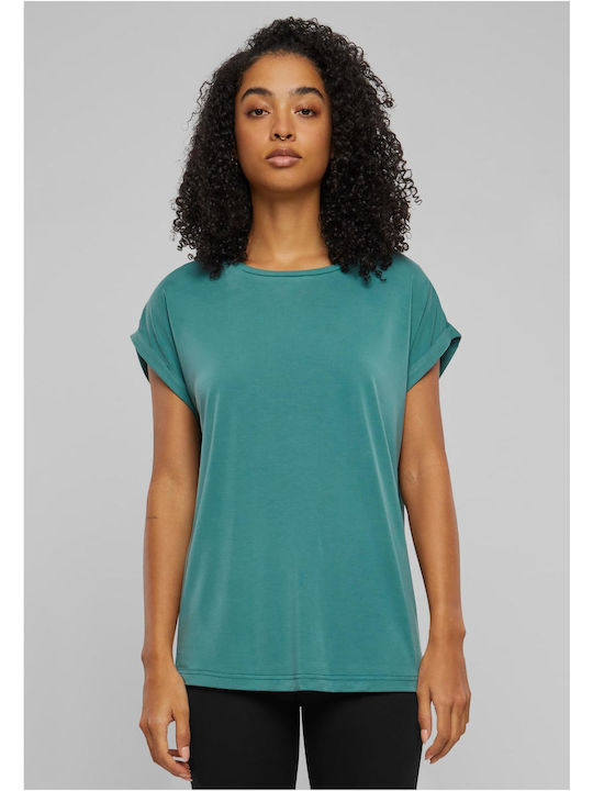 Urban Classics Γυναικείο T-shirt Πράσινο
