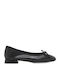 Leather Ballerinas Black
