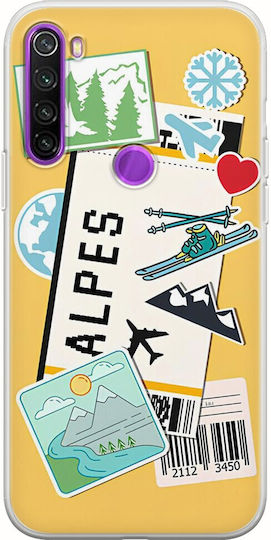 Ticket To Alpes Back Cover Silicon Multicolor (Redmi Note 8 2021)