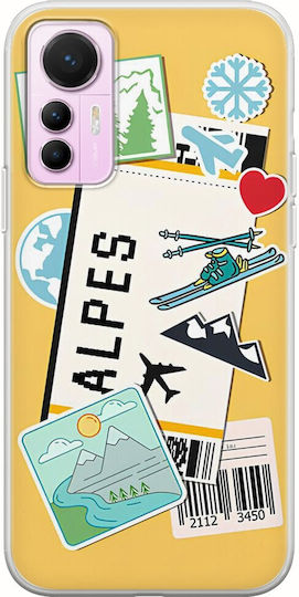 Ticket To Alpes Back Cover Silicone Multicolour (Xiaomi 12 Lite)