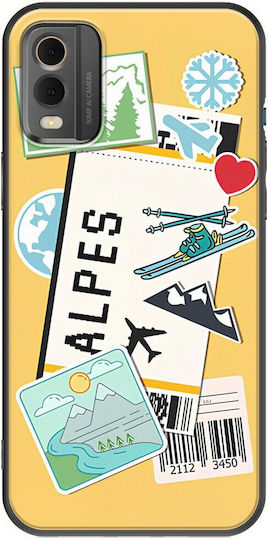 Ticket Back Cover Σιλικόνης Πολύχρωμο (Nokia C32)