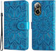 Embossed Sunflower Wallet Μπλε (Realme C67)