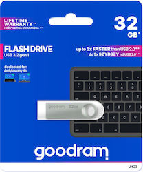 GoodRAM 32GB USB 3.2 Stick Ασημί