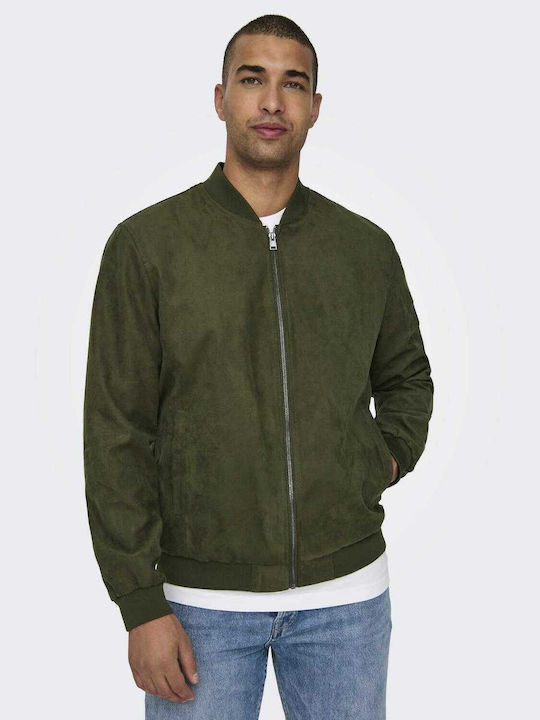 Only & Sons Winter Jacket Bomber Khaki