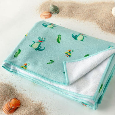 Kiokids Kids Beach Towel Green 150x75cm