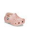 Crocs Classic Glitter Clog T Kinder Strandschuhe Rosa