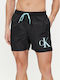 Calvin Klein Men's Swimwear Shorts Black with Patterns