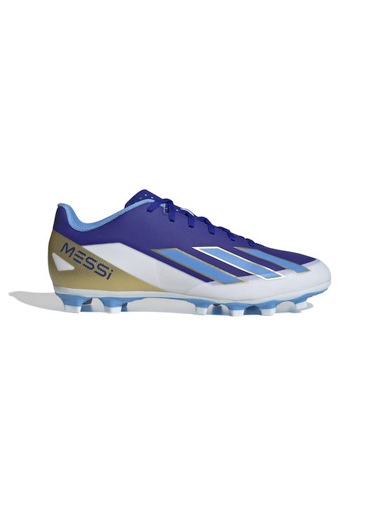 Adidas X Crazyfast Club Messi FxG Χαμηλά Ποδοσφαιρικά Παπούτσια με Τάπες Lucid Blue / Blue Burst / Cloud White