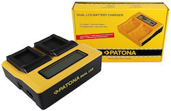 Patona Dublu Încărcător de baterii Lcd Usb Comp...