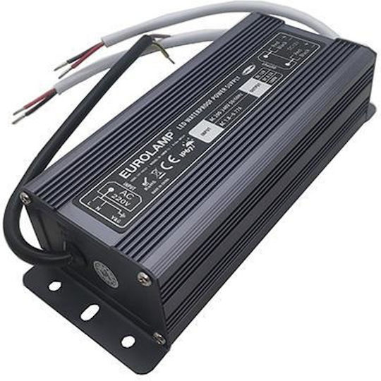 Eurolamp Τροφοδοτικό LED Στεγανό IP67 Ισχύος 100W με Τάση Εξόδου 12V