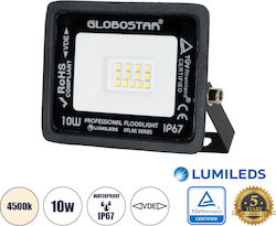 GloboStar Atlas Wasserdicht LED Flutlicht 10W Natürliches Weiß 4500K IP67