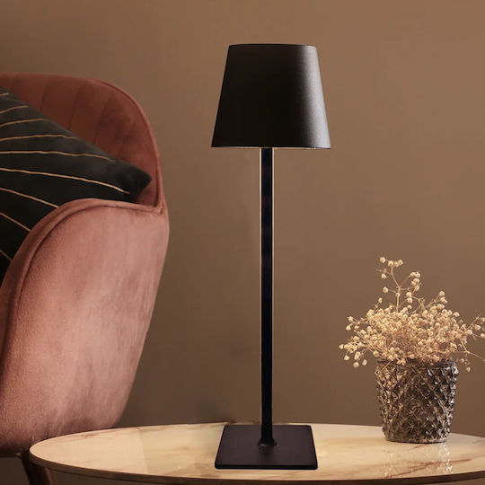 Inlight Πορτατίφ LED με Μαύρο Καπέλο και Βάση