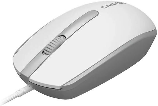 Canyon M-10 Verkabelt Maus White Grey