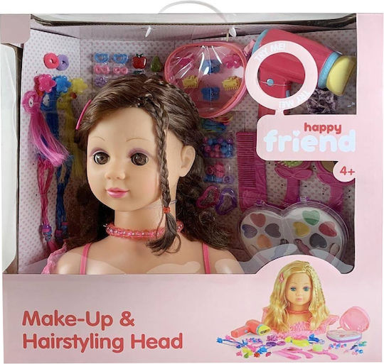 Amo Toys Prieten Fericit - Păpușă Machiaj - Brunetă (804012) Jucărie