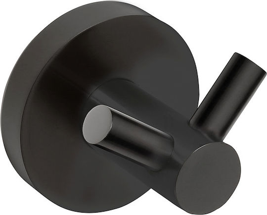 Bemeta Bemeta Кука Баня Двойно с винтове ​5.5x5.5см Inox Черен