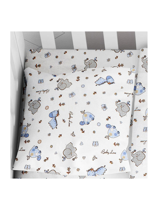 Dimcol Elephant Baby Cotton Pillowcase 35x45cm
