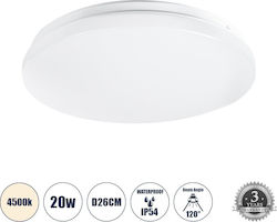 GloboStar Deckenleuchte Badezimmer 26cm LED