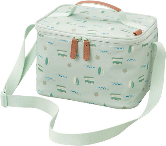 Fresk School Insulated Hand Lunch Bag 4.5lt Green 18 x 15 x 23cm