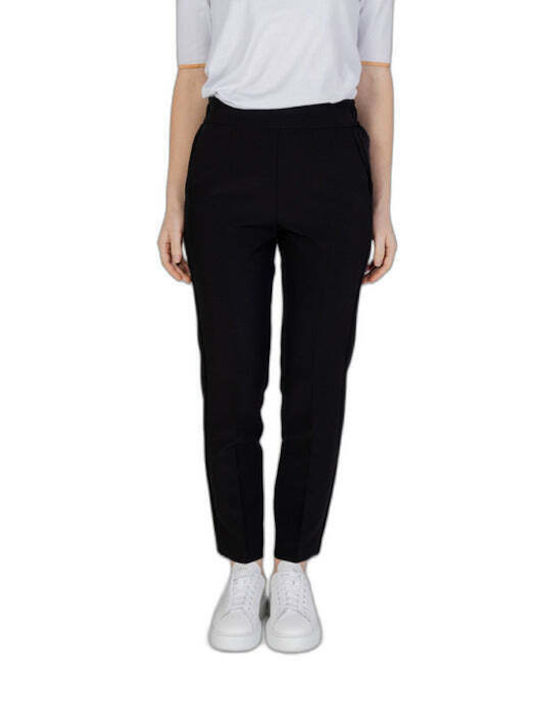 Sandro Ferrone Women's Fabric Trousers Black