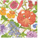 Luncheon Floral Trellis Party Napkins 16.5x16.5cm Caspari 20 Pieces