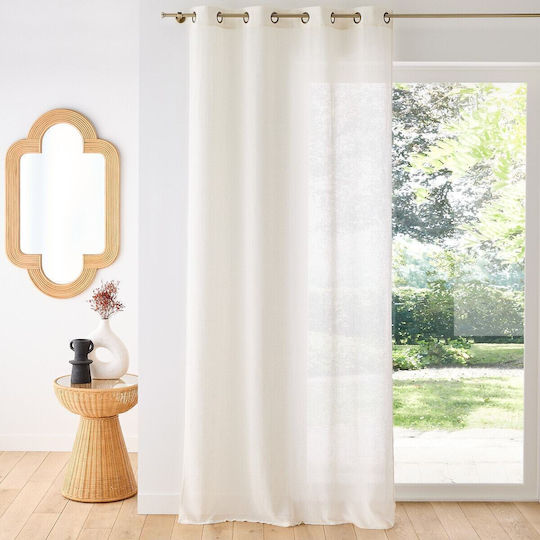 La Redoute Interieurs Curtaină cu Capse Alb 350340954_10465_75 135x350buc