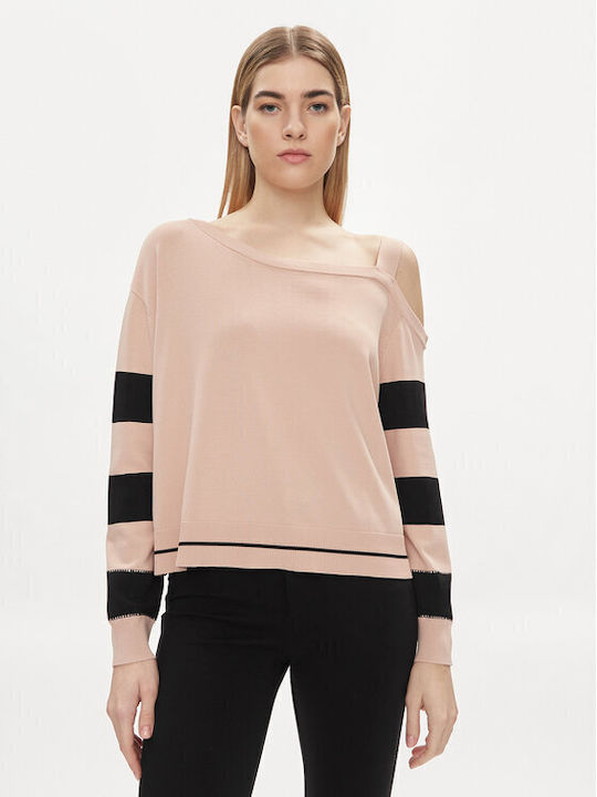 Damen Langarm Pullover Rosa