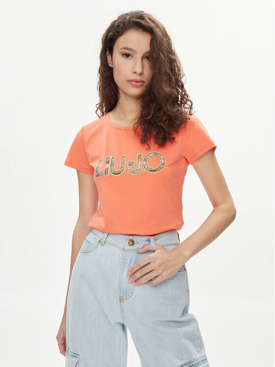 Liu Jo Γυναικείο T-shirt Πορτοκαλί
