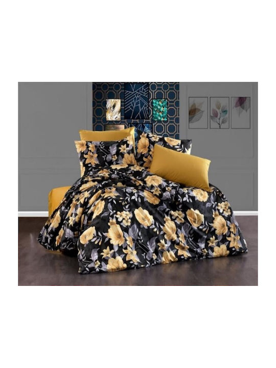 MayHome Duvet Cover Set Cotton Double with Pillowcase 180x240 Floral