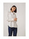 Enzzo Women's Long Sleeve Shirt White