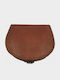 Leather Men's Wallet For Coins With RFID Tabac Brown