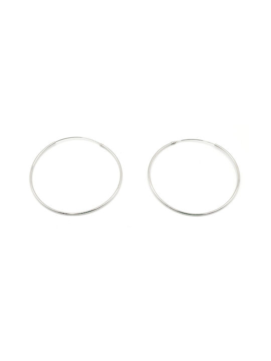 Poco Loco Earrings Hoops made of Silver