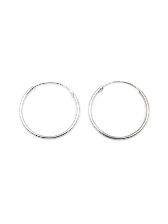 Poco Loco Earrings Hoops made of Silver