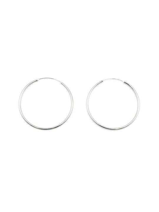 Poco Loco Earrings Hoops made of Silver