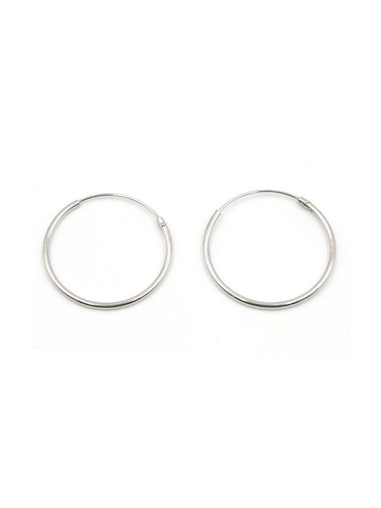 Poco Loco Earrings Hoops made of Silver