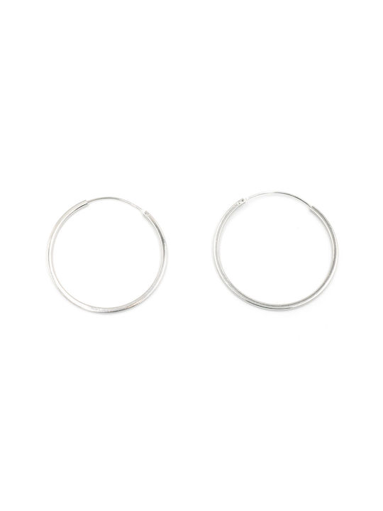 Poco Loco Earrings Hoops made of Silver