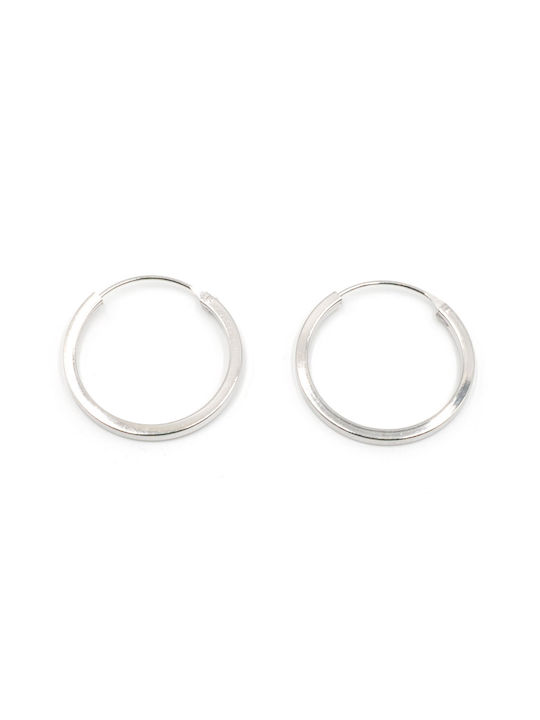 Poco Loco Earrings Hoops made of Silver